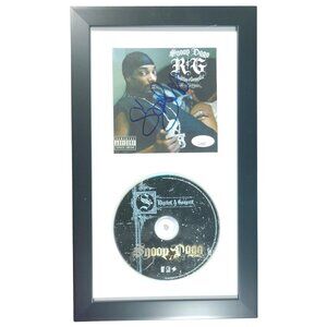Snoop Dogg Signed R&G Rhythm and Gangsta CD Cover Framed JSA Cert Autographed